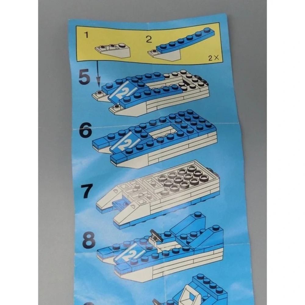 1990 Lego #6508 Wave Racer Boat Complete w/ Instructions No Box Vintage Legoland